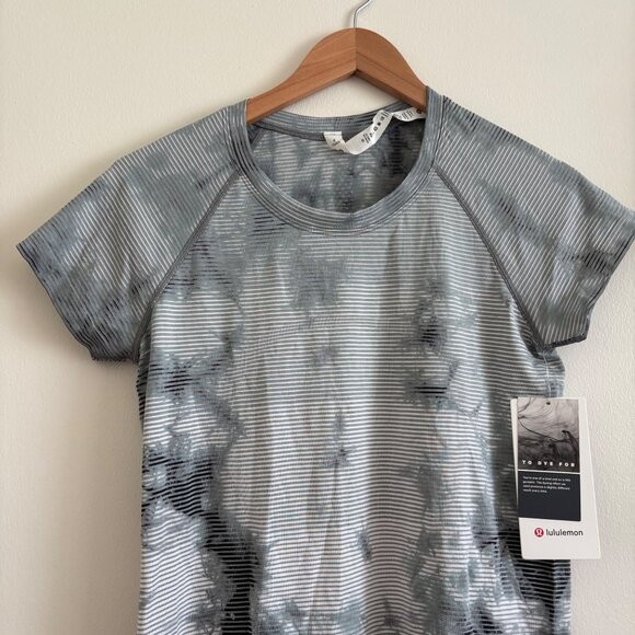 Lululemon Athletic Swiftly Tech Short Sleeve Shirt 2.0 Shibori Grey NWT Size 8 - Picture 3 of 7